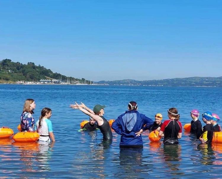Group sea coaching session at Carlingford Lough